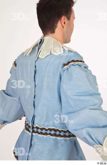 Upper Body Man White Historical Costume photo references