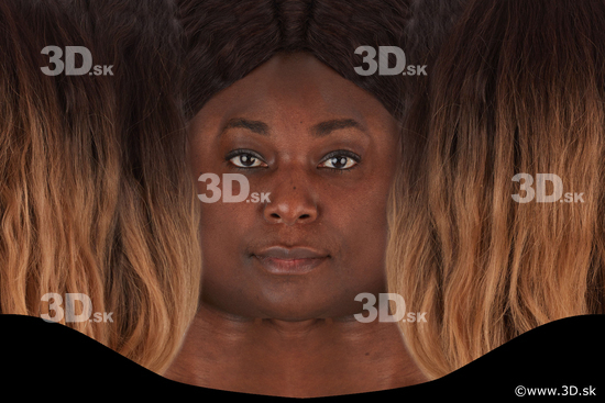 Woman head premade texture