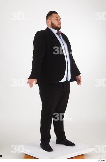 Man White Overweight Male Studio Poses