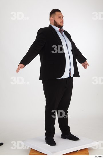 Man White Overweight Male Studio Poses