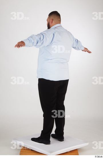 Man White Overweight Male Studio Poses