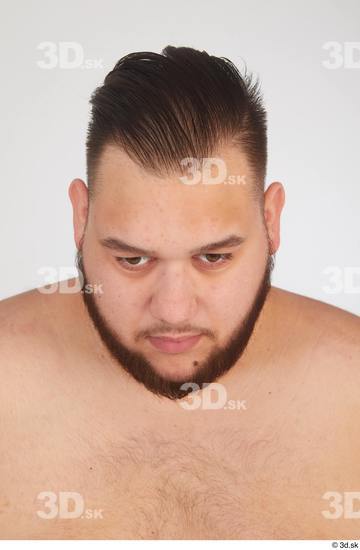 Man White Overweight Male Studio Poses