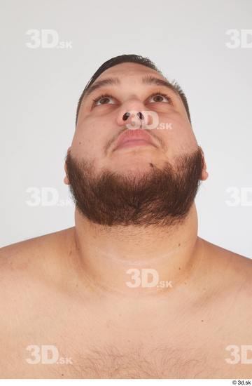 Man White Overweight Male Studio Poses