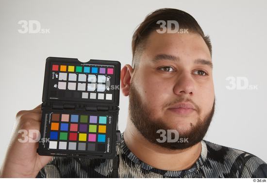 Man White Overweight Male Studio Poses