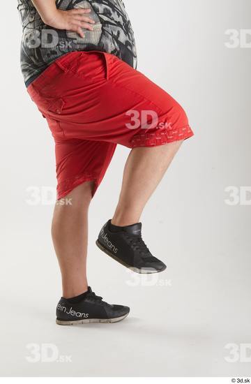 Man White Overweight Male Studio Poses