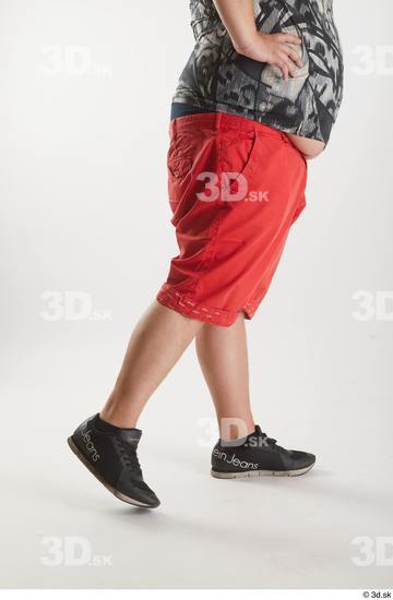 Man White Overweight Male Studio Poses