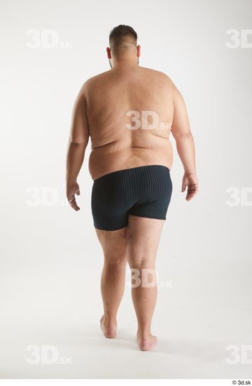 Man White Overweight Male Studio Poses