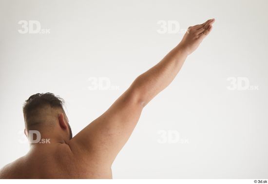 Man White Overweight Male Studio Poses