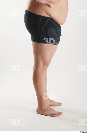 Man White Overweight Male Studio Poses