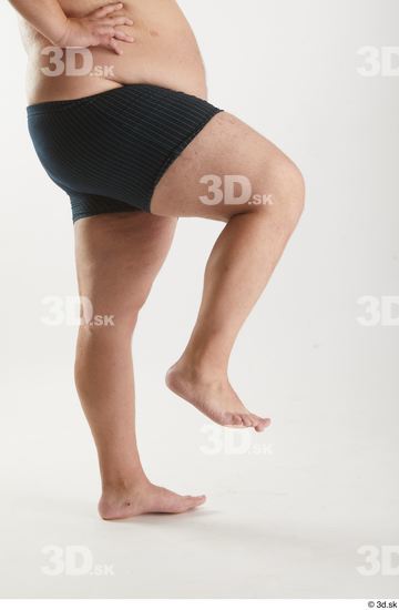 Man White Overweight Male Studio Poses