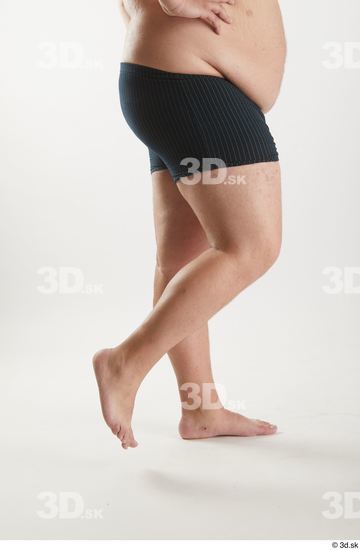 Man White Overweight Male Studio Poses