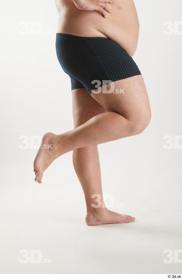 Man White Overweight Male Studio Poses