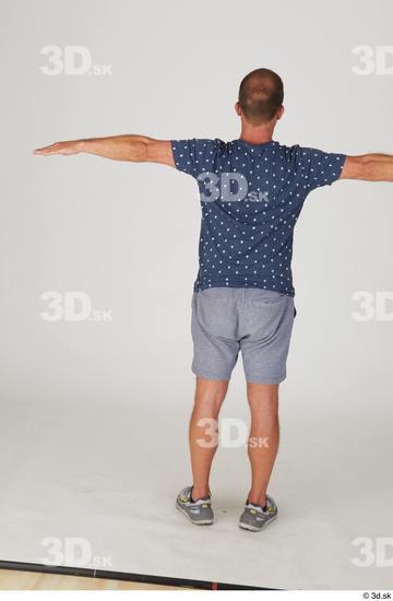 Whole Body Man T poses White Casual Slim Standing Street photo references