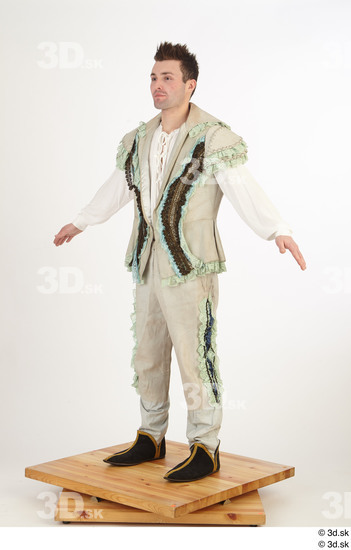 Whole Body Man White Jacket Costume photo references