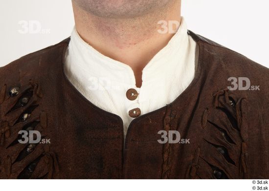 Neck Man White Historical Jacket Costume photo references