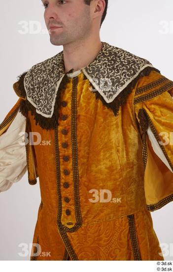 Upper Body Man White Historical Jacket Costume photo references