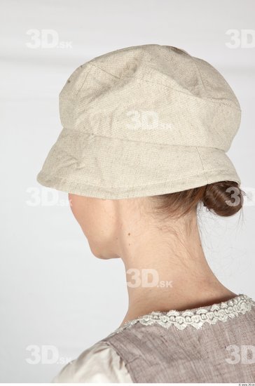 Head Woman White Historical Caps & Hats Dress Costume photo references