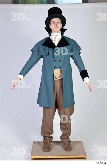 Whole Body Man White Formal Costume photo references