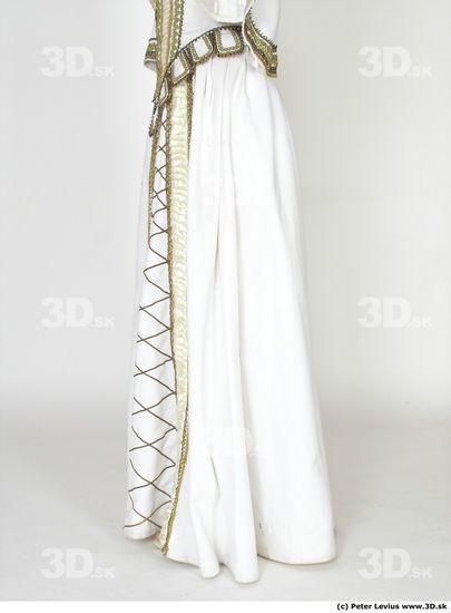 Woman White Historical Dress Skirt Costume photo references