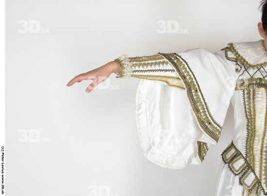 Arm Woman White Historical Dress Costume photo references