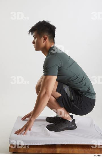 Man Asian Slim Male Studio Poses