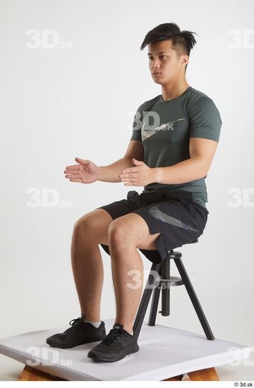 Man Asian Slim Male Studio Poses