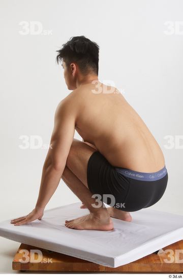 Man Asian Slim Male Studio Poses