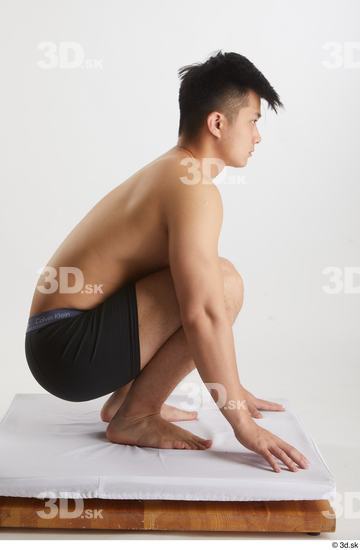 Man Asian Slim Male Studio Poses