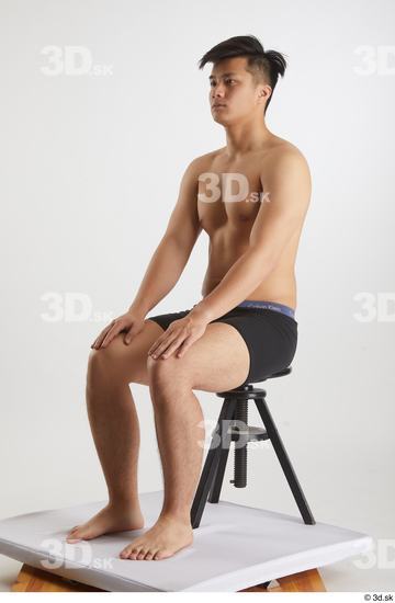 Man Asian Slim Male Studio Poses