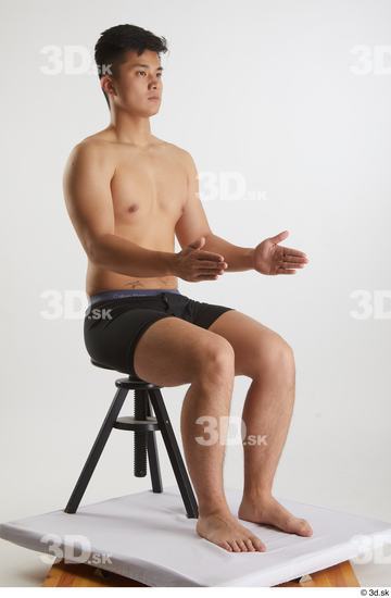 Man Asian Slim Male Studio Poses