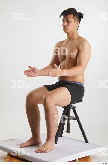 Man Asian Slim Male Studio Poses