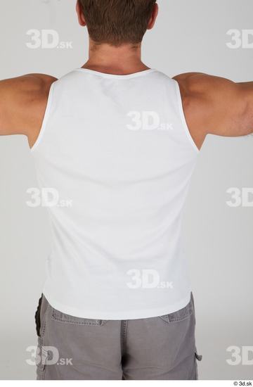 Upper Body Man White Casual Slim Street photo references