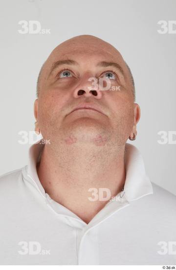 Head Man White Casual Chubby Street photo references