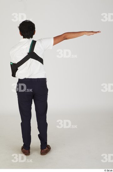 Whole Body Man T poses Casual Slim Standing Street photo references