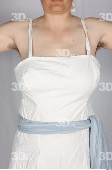 Upper Body Woman White Historical Dress Costume photo references