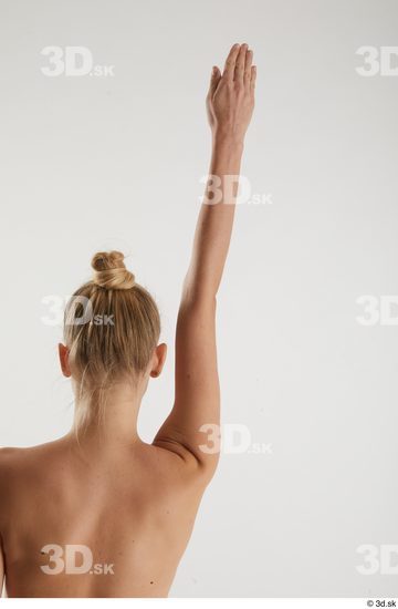 Woman White Slim Female Studio Poses