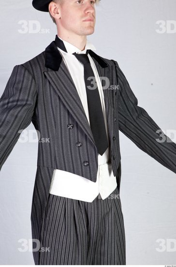 Upper Body Man White Formal Costume photo references