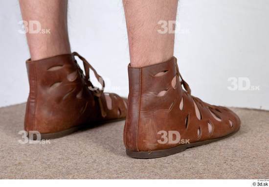 Man White Historical Shoes Costume photo references