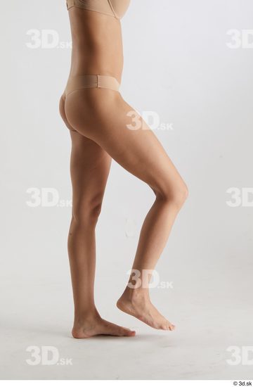 Woman White Slim Female Studio Poses