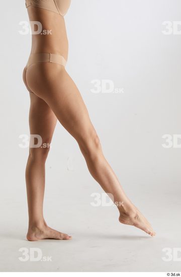 Woman White Slim Female Studio Poses