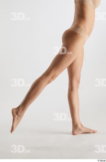 Woman White Slim Female Studio Poses