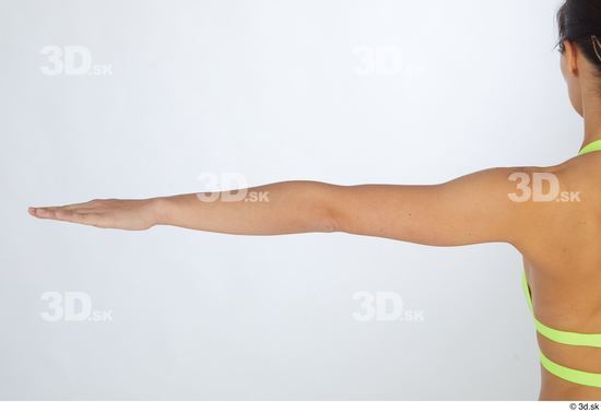 Woman White Slim Female Studio Poses