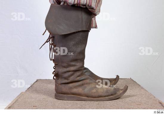 Man White Historical Shoes Costume photo references