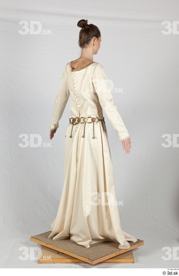 Whole Body Woman White Historical Costume photo references