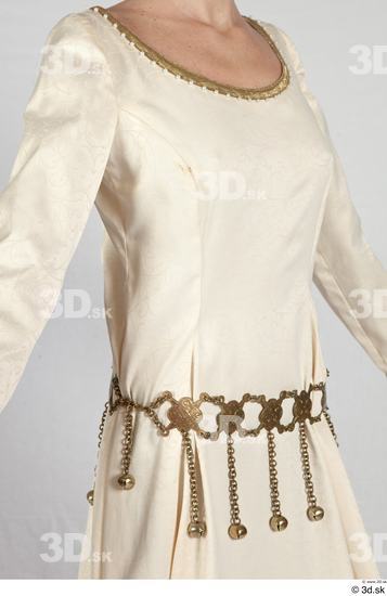 Upper Body Woman White Historical Dress Costume photo references