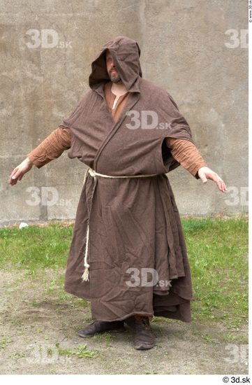 Whole Body Man White Historical Costume photo references