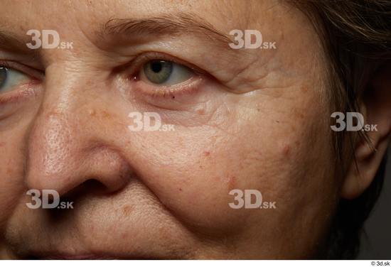 Face Woman White Wrinkles Face Skin Textures