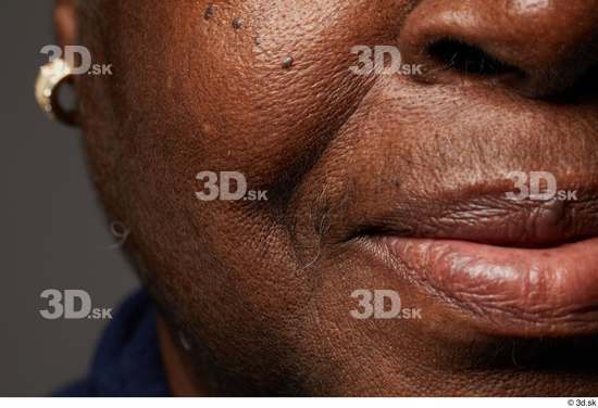 Face Woman Black Wrinkles Face Skin Textures