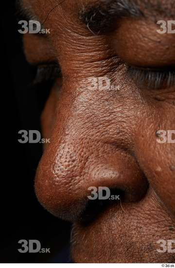 Face Woman Black Wrinkles Face Skin Textures