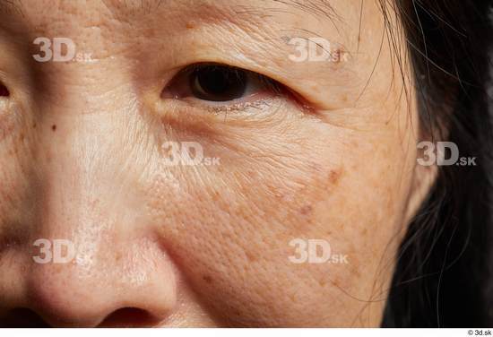 Face Woman Asian Wrinkles Face Skin Textures